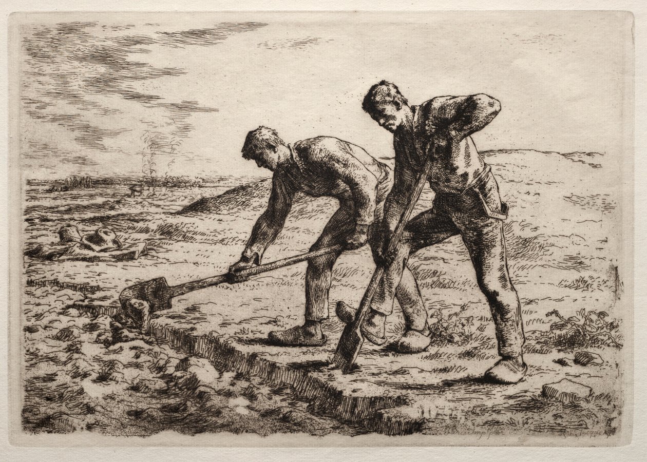 Die Gräber von Jean Francois Millet