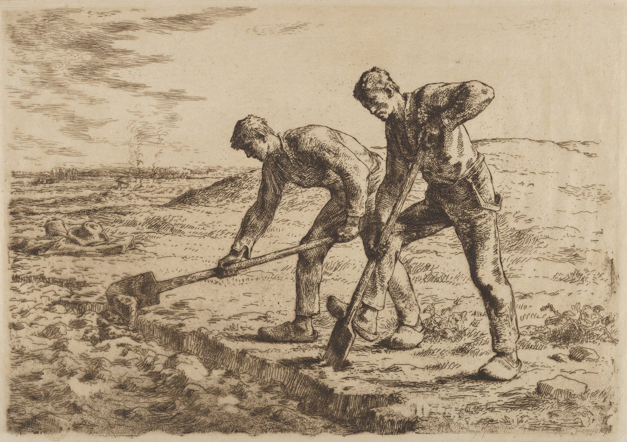 Die Gräber, 1814-75 von Jean Francois Millet