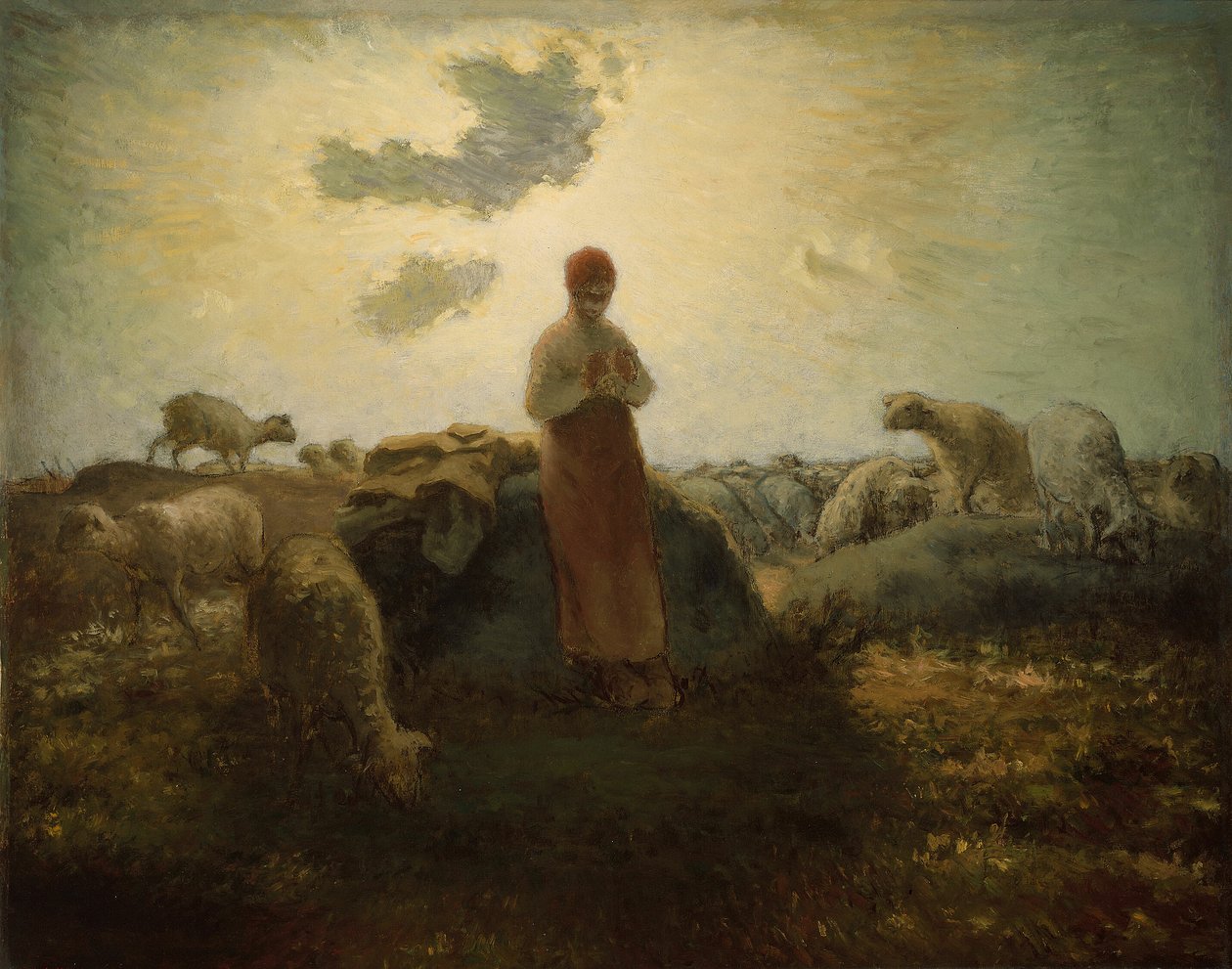 Der Hüter der Herde von Jean Francois Millet
