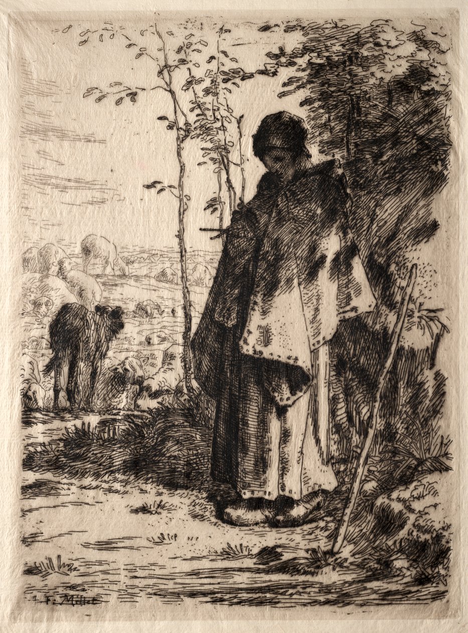 Die große Schäferin von Jean Francois Millet