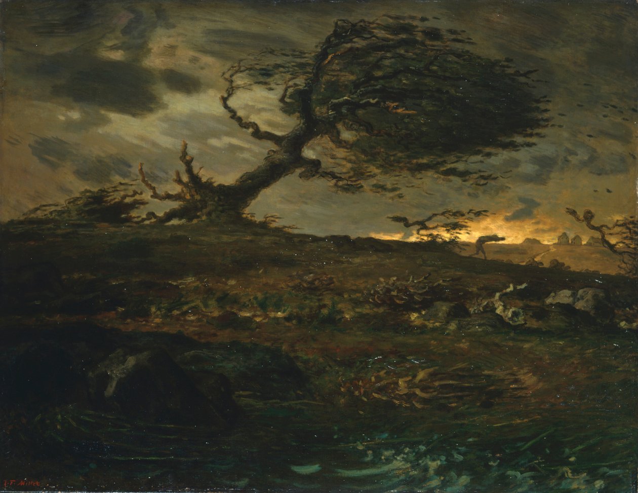 Der Windstoß, 1871-73 von Jean Francois Millet
