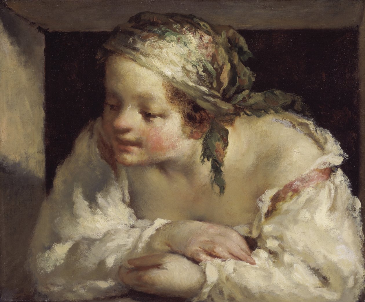 Junge Frau von Jean Francois Millet