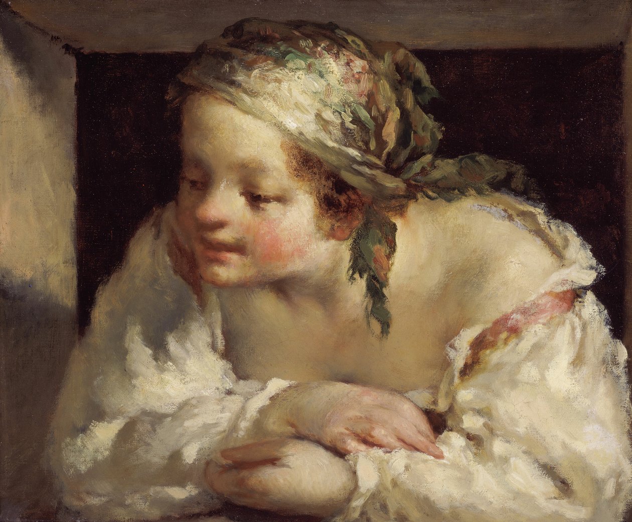 Junge Frau, 1844-45 von Jean Francois Millet