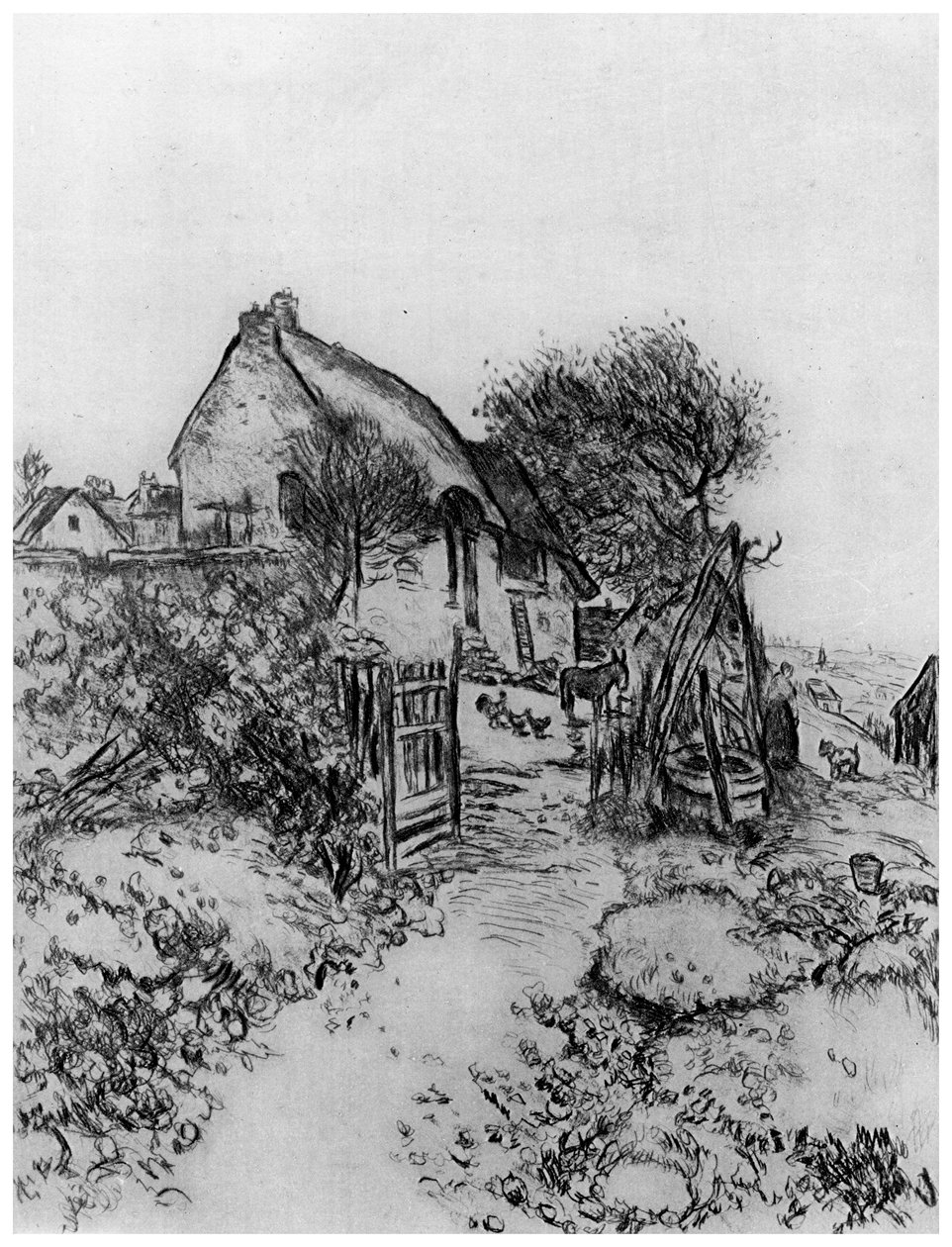 La Chaumiere, ca. 1870-1920 1924 von Jean Francois Raffaelli