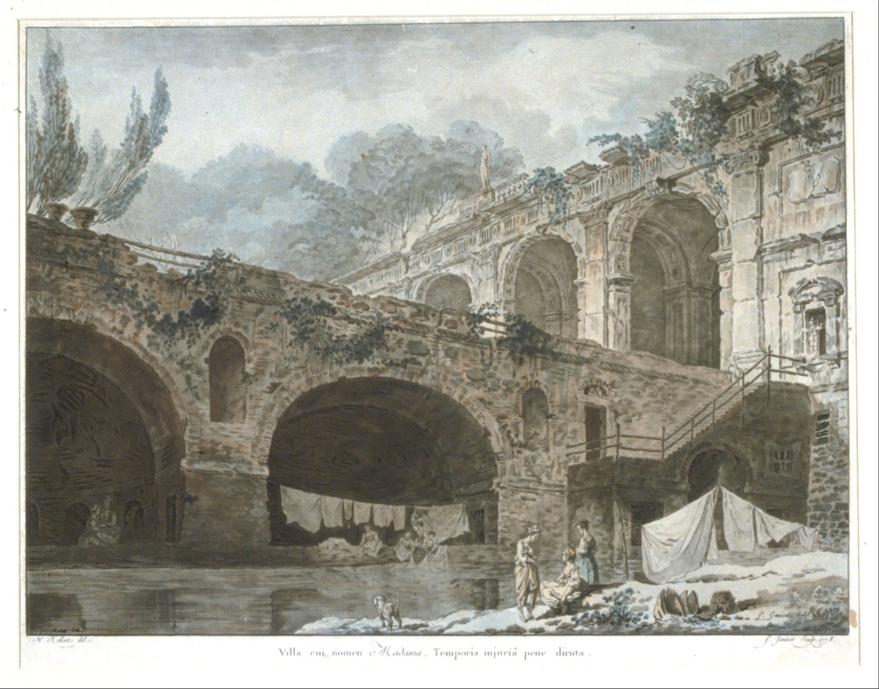 Die Villa Madama von Jean Francois Janinet