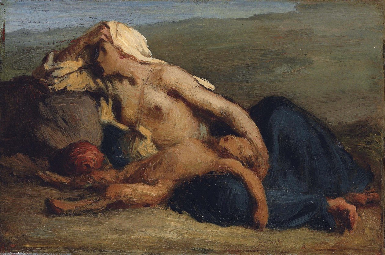 Hagar und Ismael von Jean Francois Millet