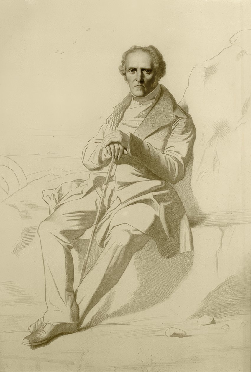 Porträt Charles Fourier von Jean Francois Gigoux