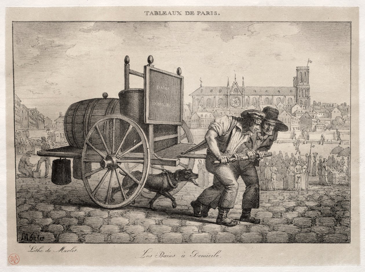 Szenen aus Paris: Bäder zu Hause von Jean Henri Marlet