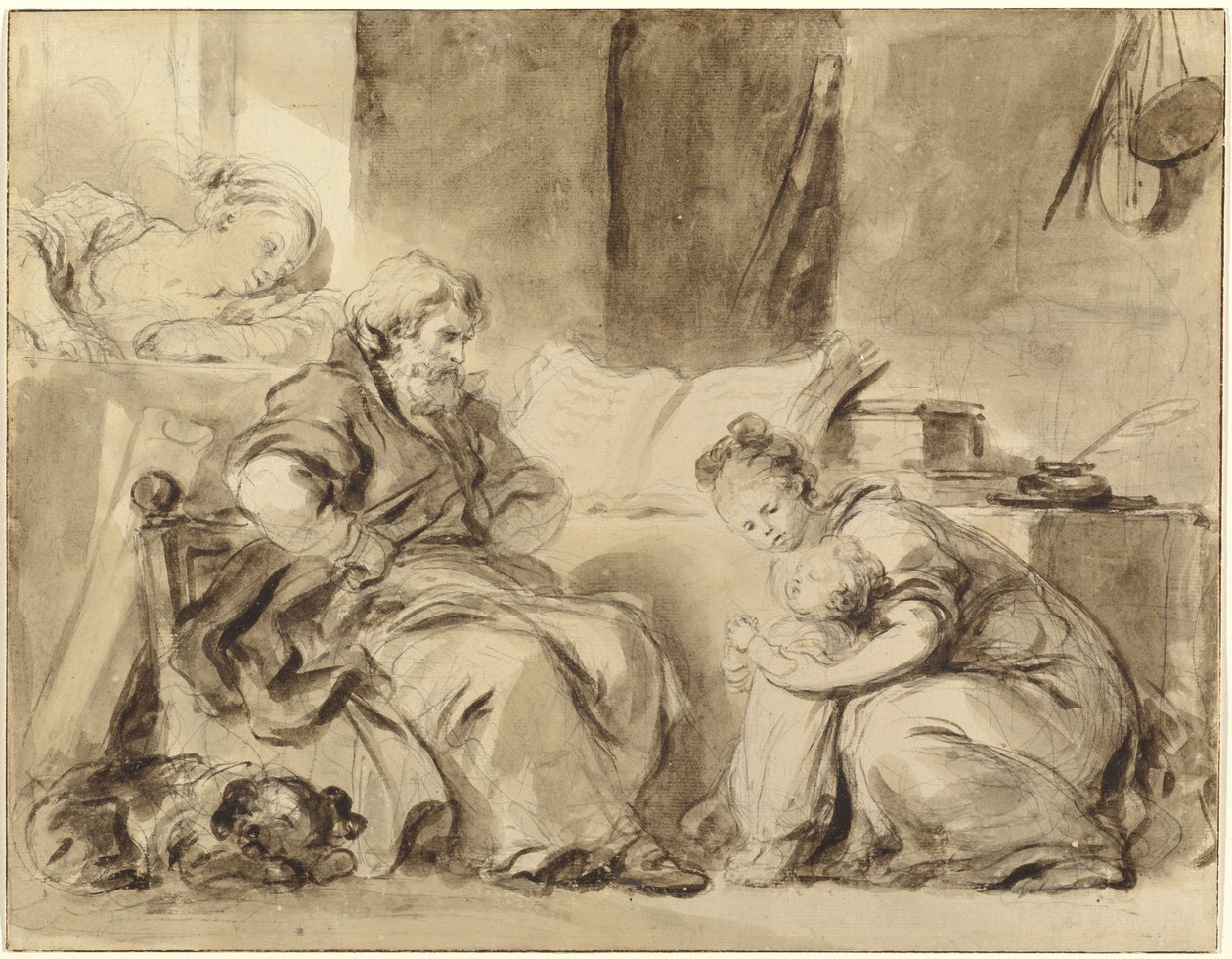 Ein Gebet für Großvater von Jean Honore Fragonard