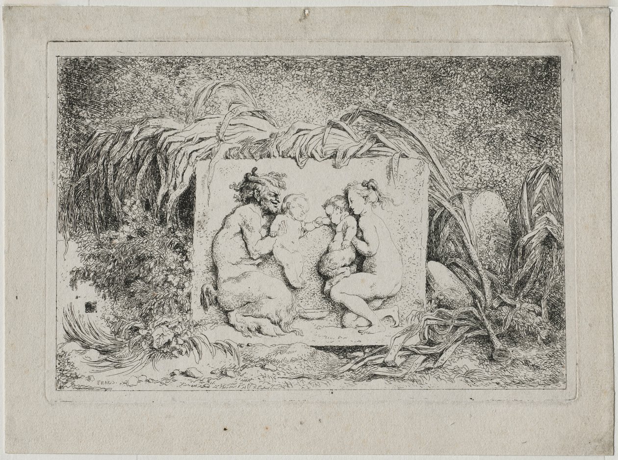 Bacchanalien: Die Familie des Satyrs von Jean Honore Fragonard
