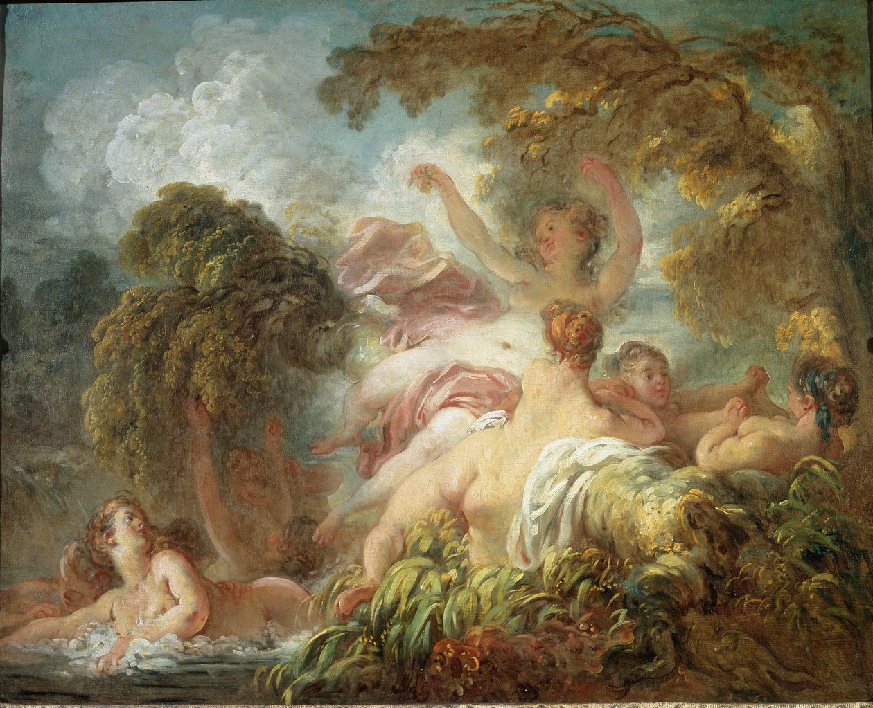 Badende von Jean Honore Fragonard