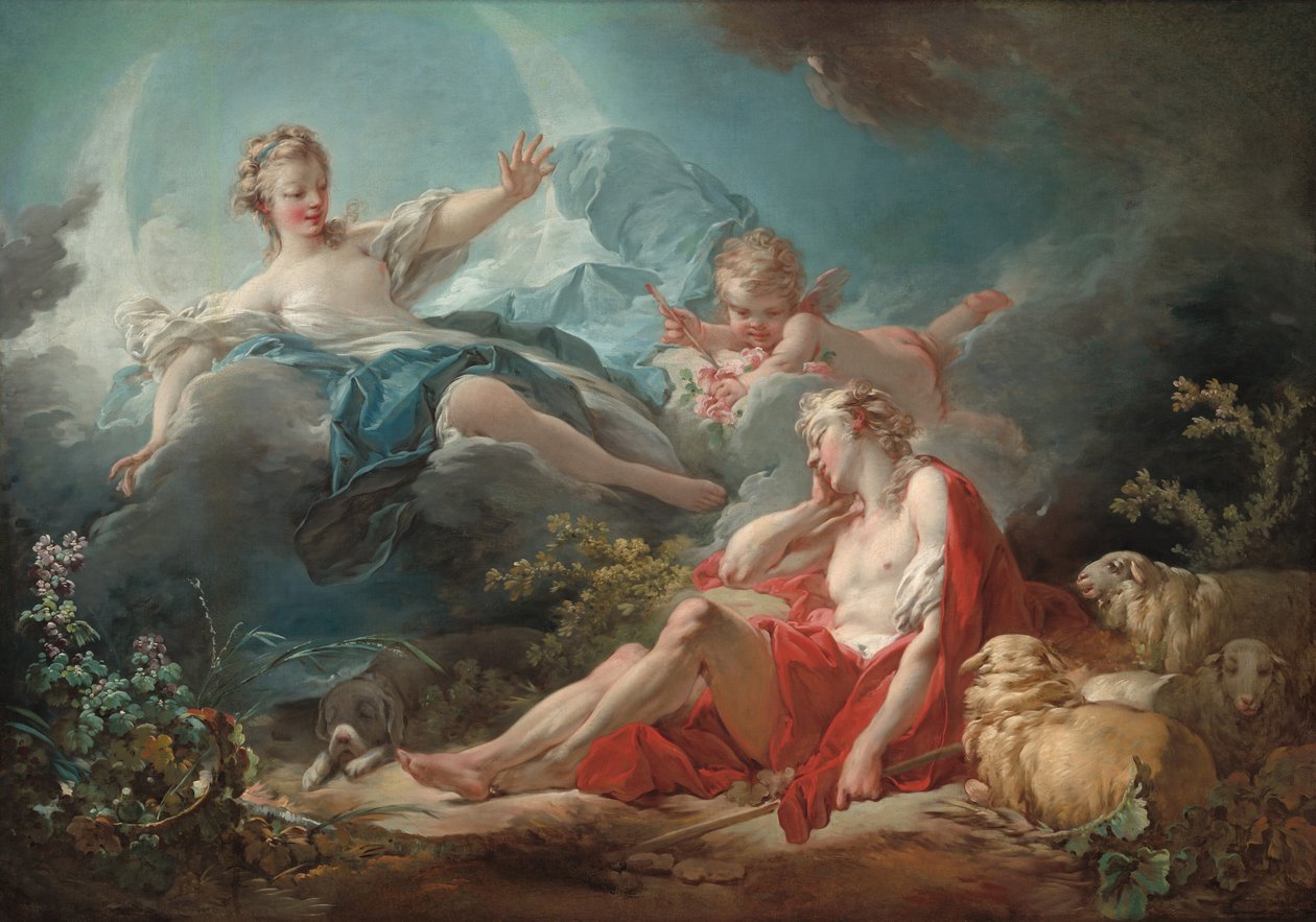 Diana und Endymion von Jean Honore Fragonard