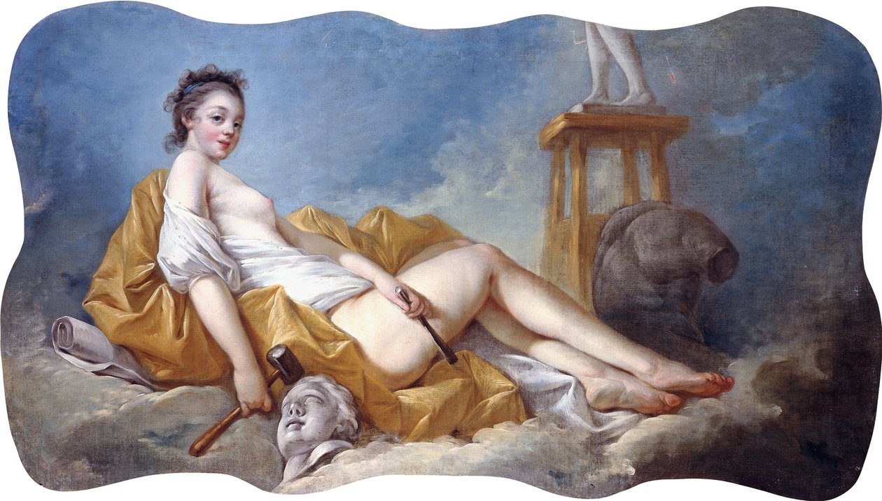 Personifikation der Skulptur von Jean Honore Fragonard