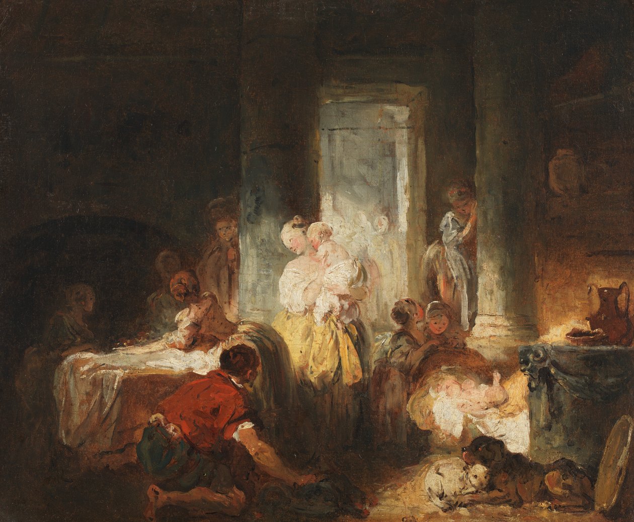 Römisches Interieur, ca. 1760 von Jean Honore Fragonard