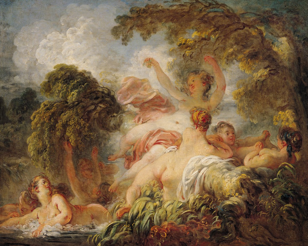 Die Badenden, ca. 1765 von Jean Honore Fragonard