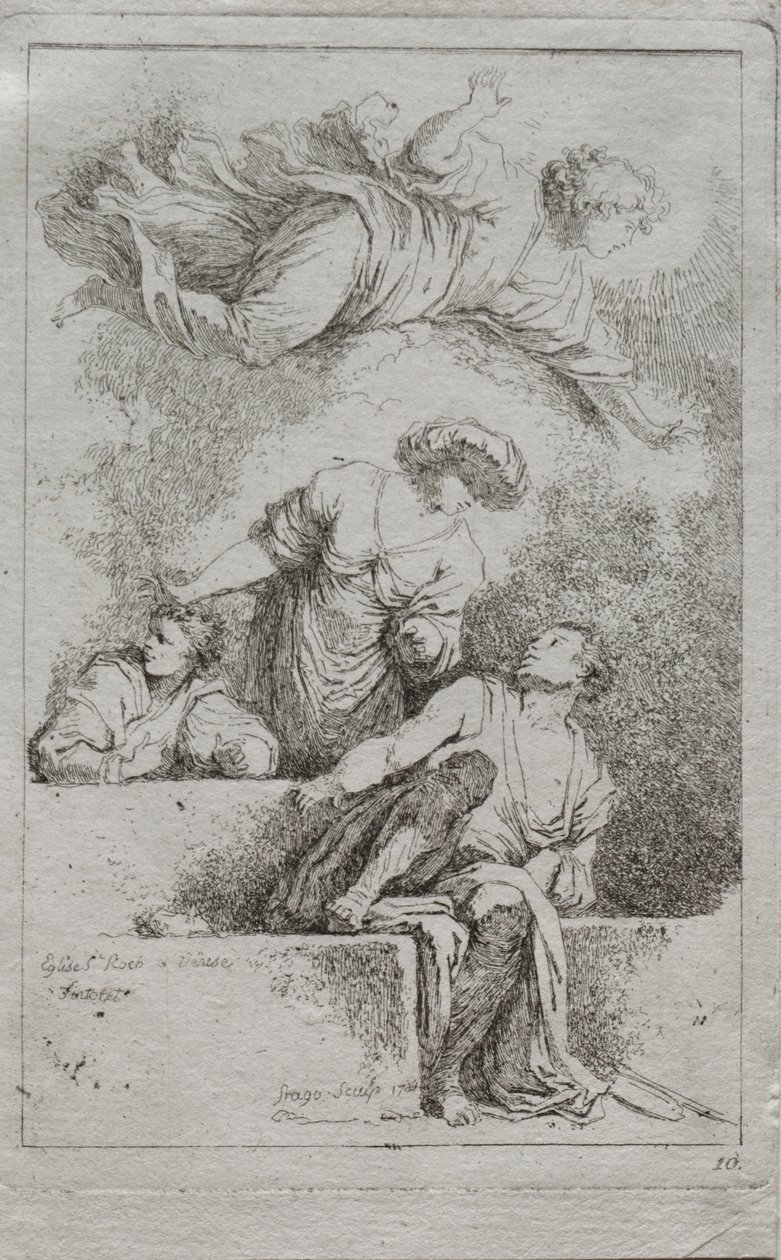 Die Jünger am Grab von Jean Honore Fragonard