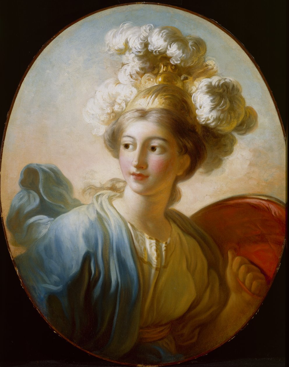 Die Göttin Minerva, um 1772 von Jean Honore Fragonard