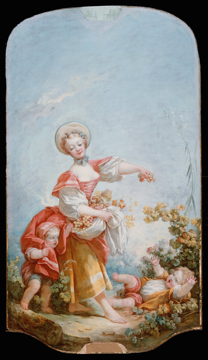 Die Traubenleserin, 1748-52 von Jean Honore Fragonard