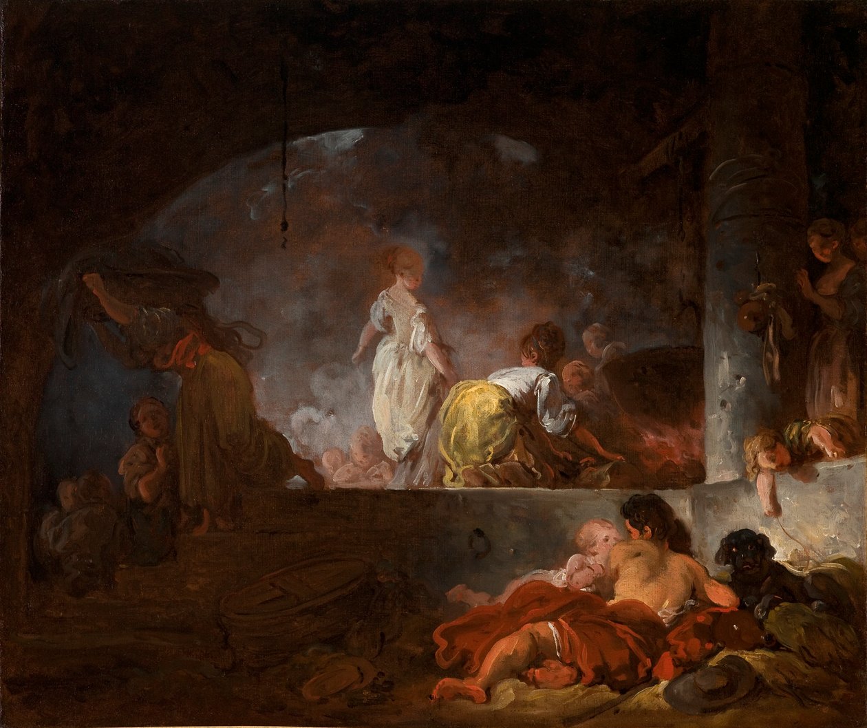 Die Wäscherinnen von Jean Honore Fragonard