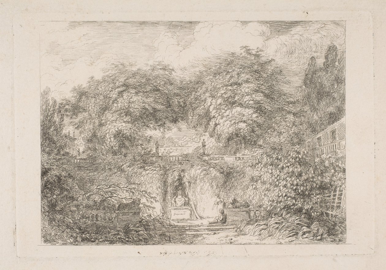 Der kleine Park, ca. 1763 von Jean Honore Fragonard
