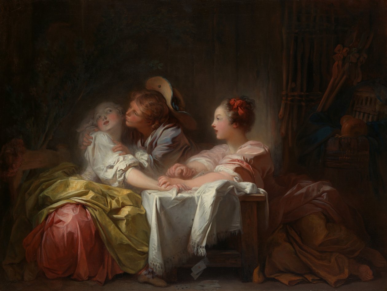 Der gestohlene Kuss, ca. 1760 von Jean Honore Fragonard