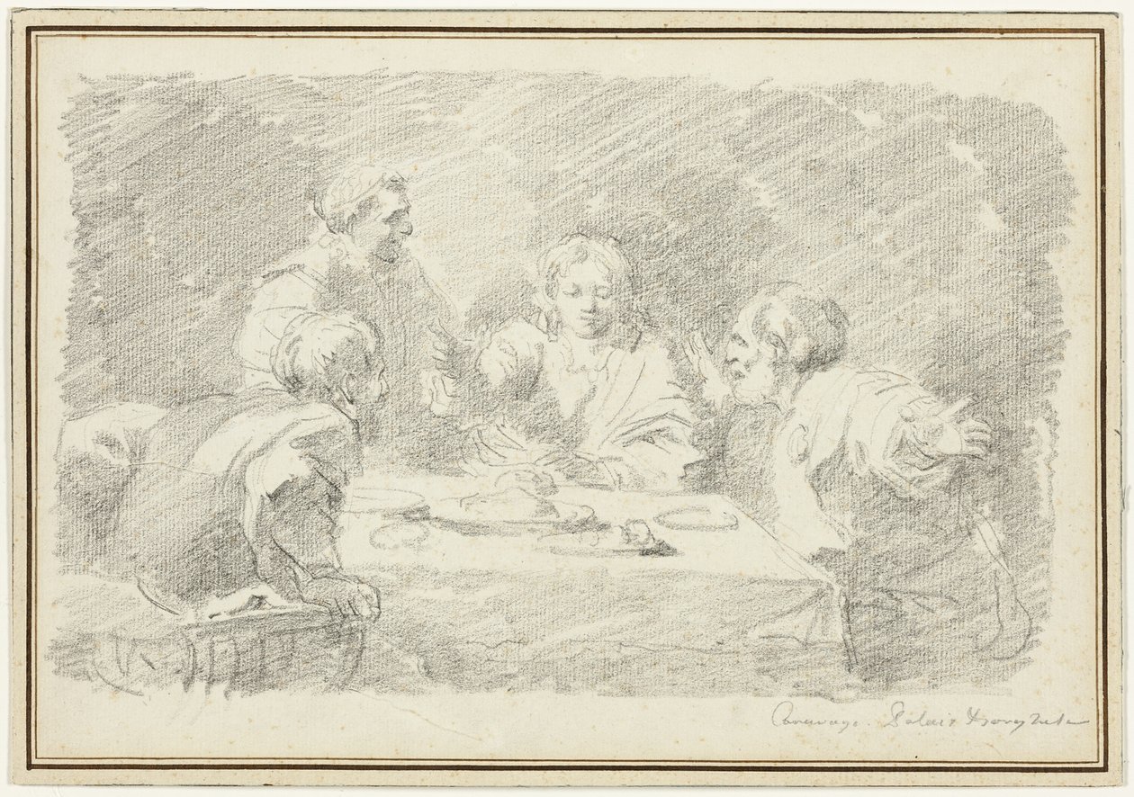 Das Abendmahl in Emmaus von Jean Honore Fragonard