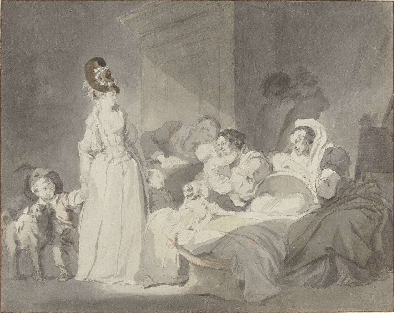 Besuch bei der Krankenschwester von Jean Honore Fragonard