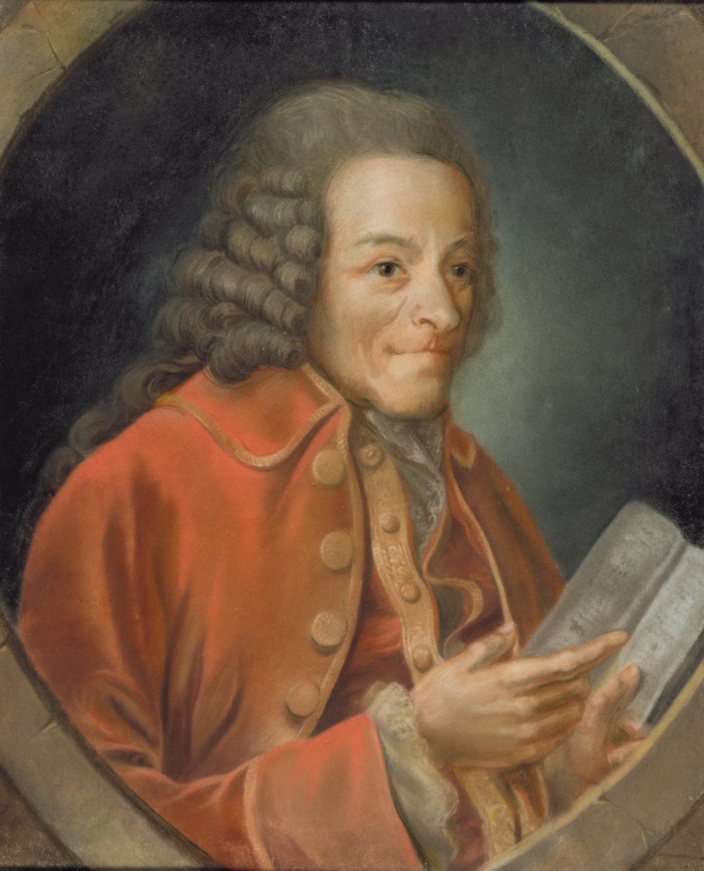 Porträt von Voltaire (1694-1778) von Jean Huber
