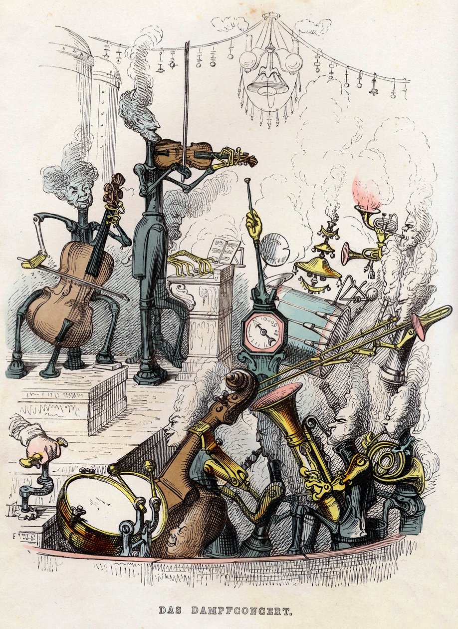 Dampfkonzert, 1844 von Jean Jacques Grandville