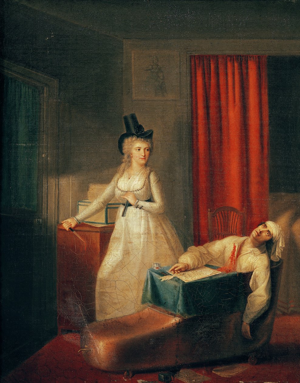 Der Mord an Marat von Jean Jacques Hauer