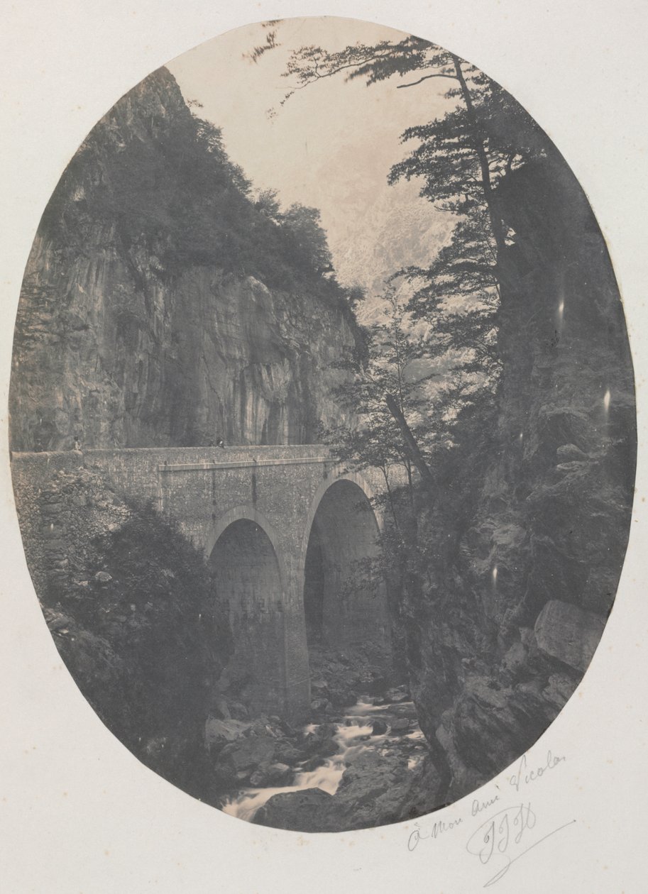 Schlucht bei Eaux Chaudes, Pyrenäen von Jean Jacques Heilmann