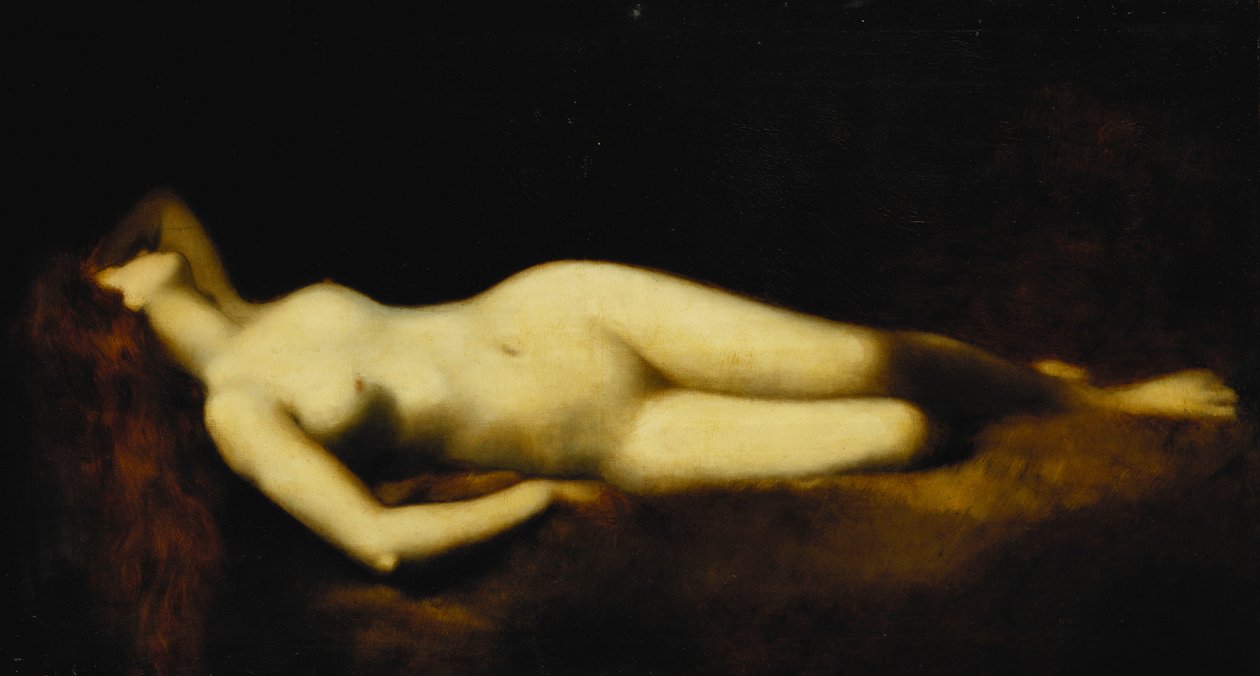 Eine liegende Nackte von Jean Jacques Henner