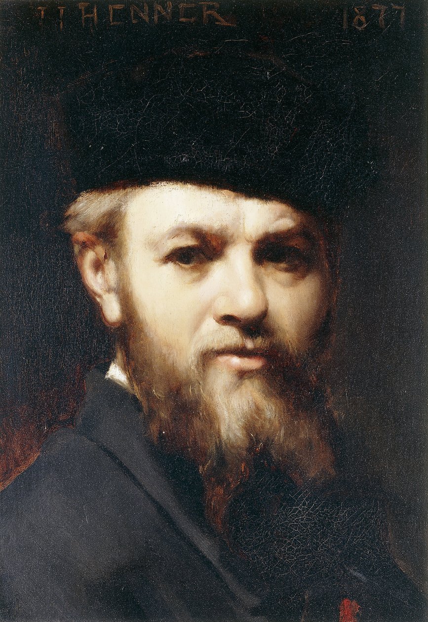 Selbstporträt, 1877 von Jean Jacques Henner
