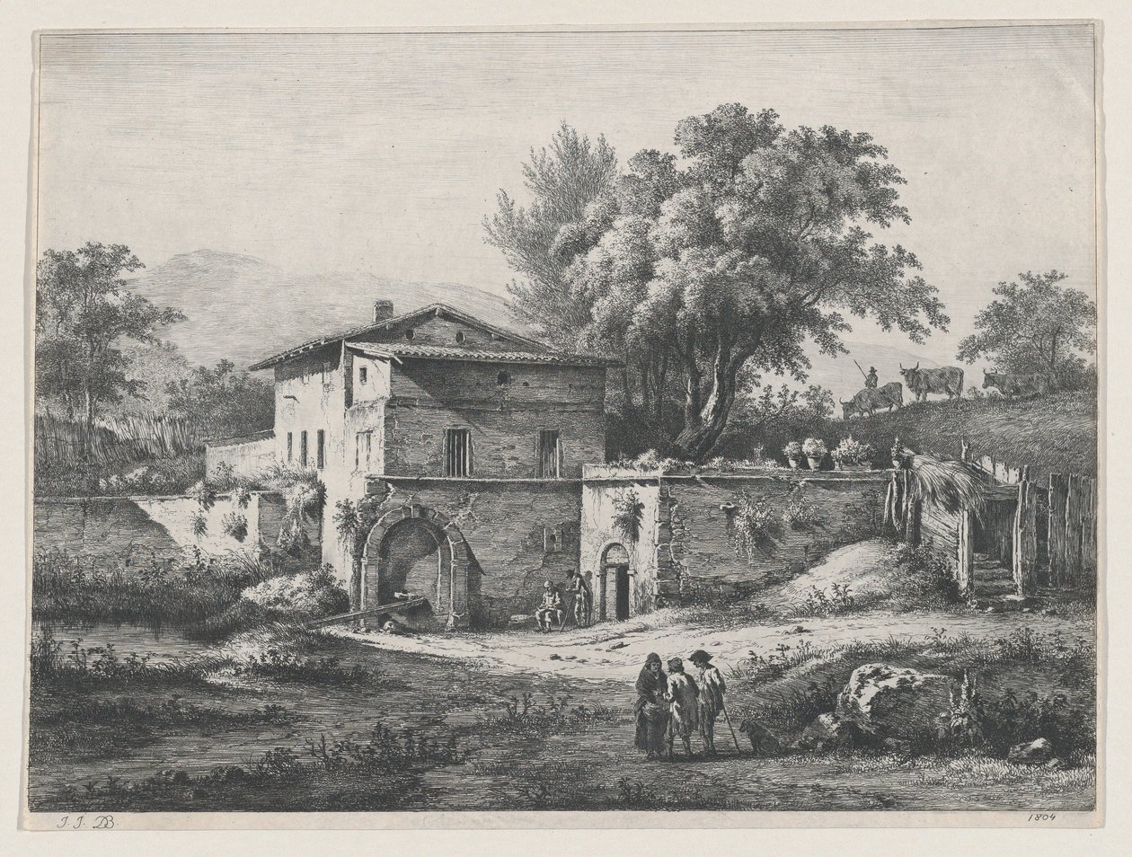 Das kleine Oratorium, 1804 von Jean Jacques de Boissieu
