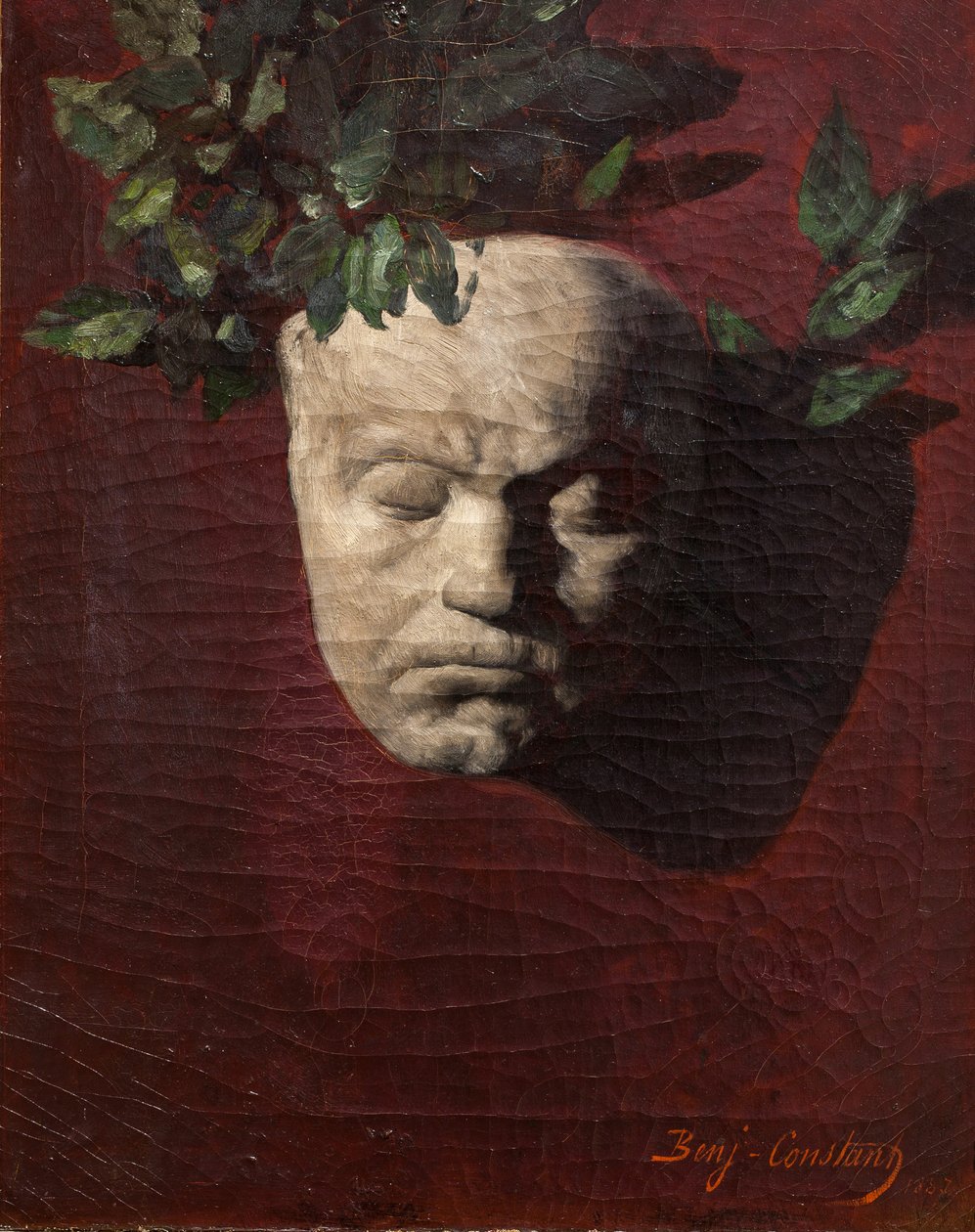 Beethovens Totenmaske von Jean Joseph Benjamin Constant