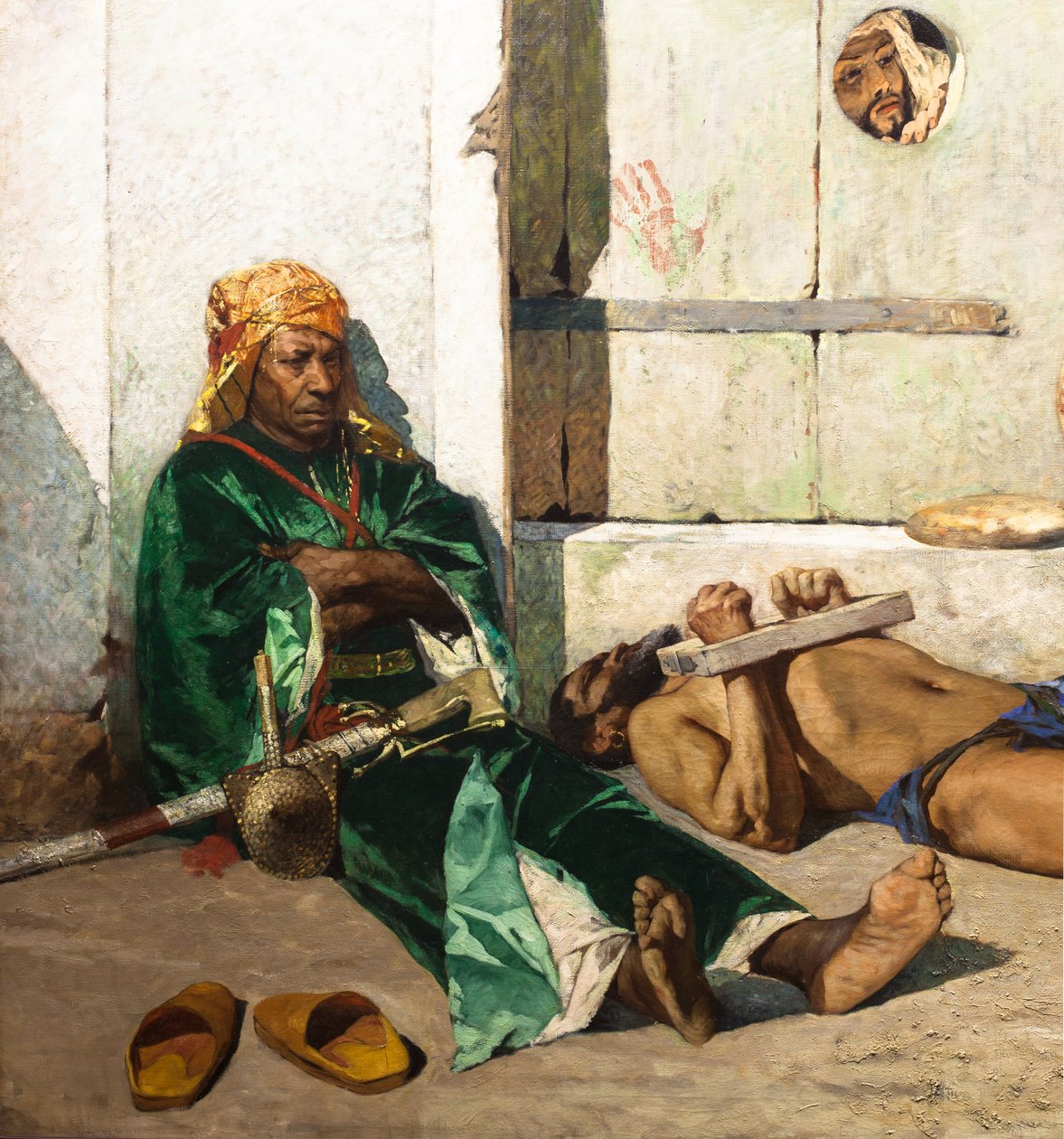Marokkanische Gefangene (Detail) von Jean Joseph Benjamin Constant