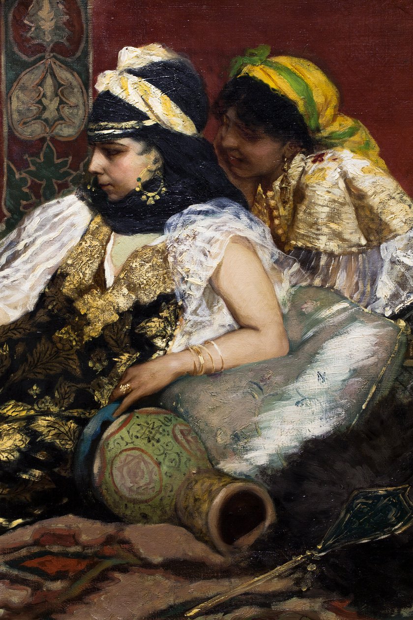 Der rosa Flamingo (Detail) von Jean Joseph Benjamin Constant