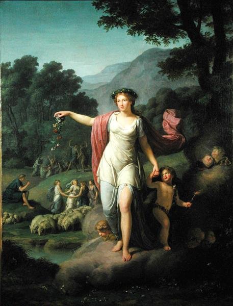 Frühling von Jean Joseph Taillasson