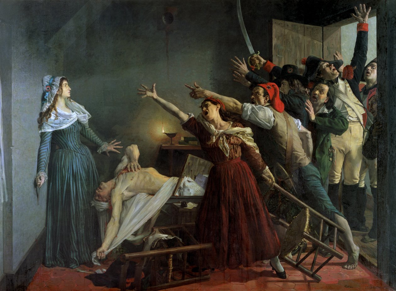 Die Ermordung von Marat von Jean Joseph Weerts
