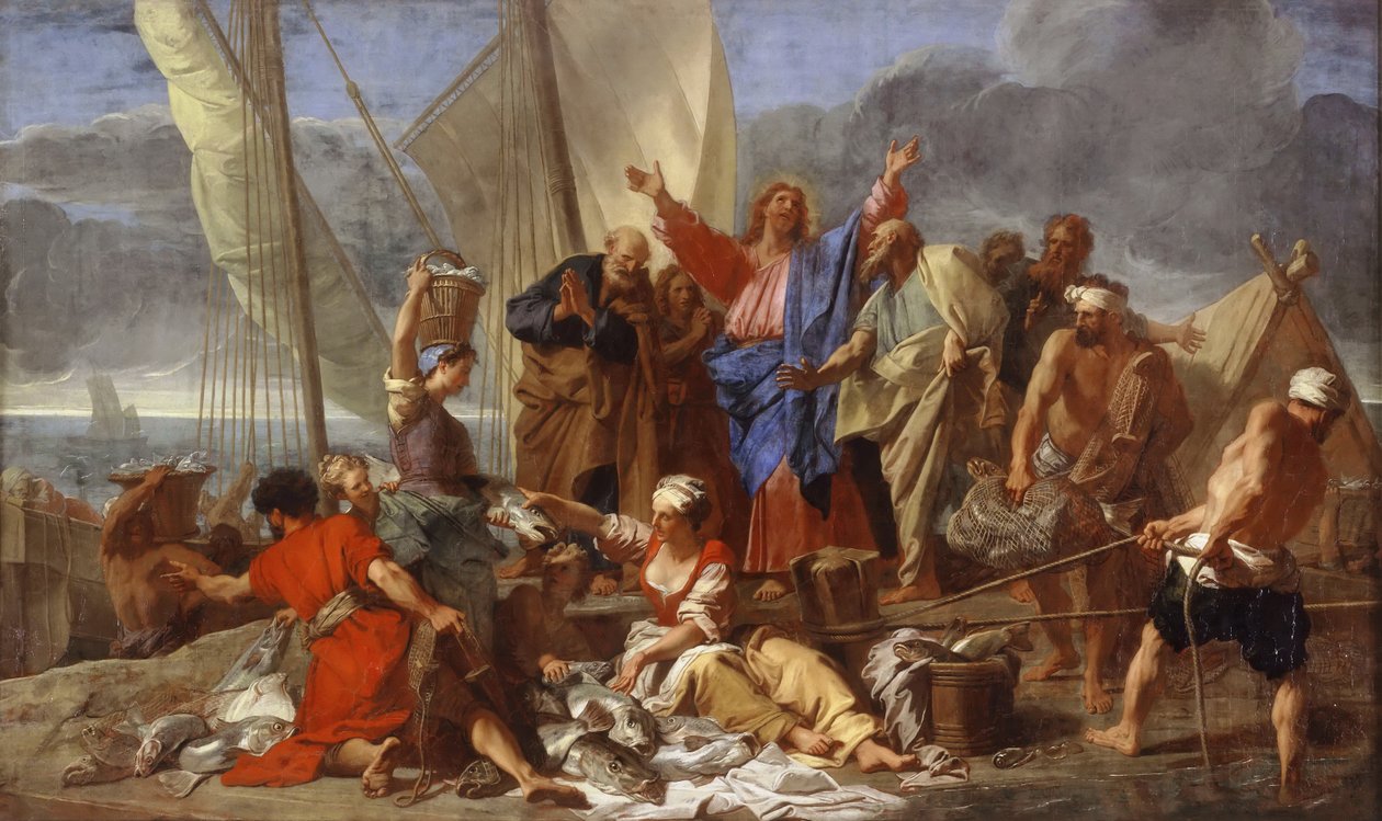 Der wunderbare Fischfang von Jean Jouvenet