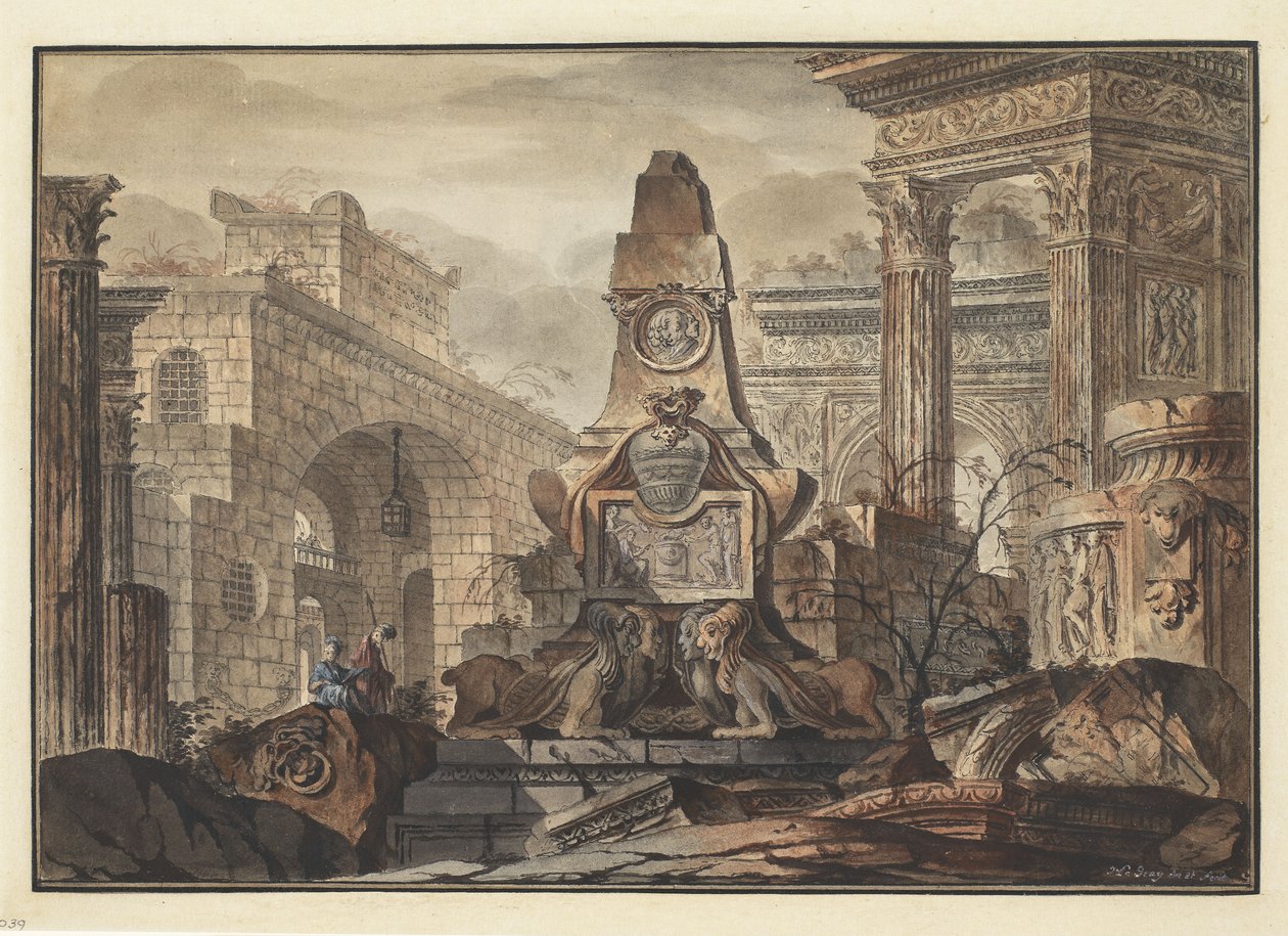 Eine architektonische Fantasie von Jean Laurent Legeay