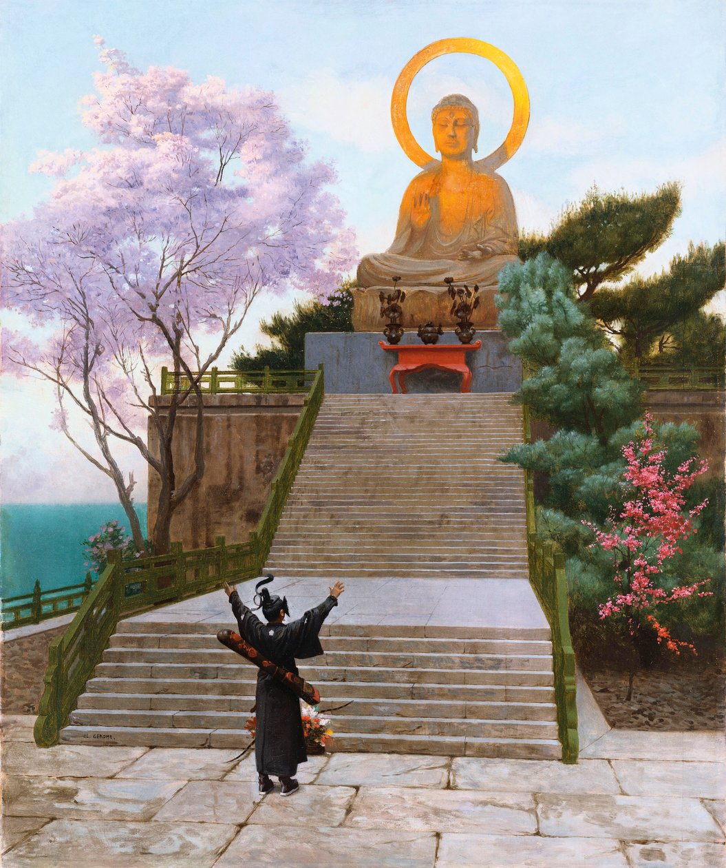Japaner flehen eine Gottheit an von Jean Leon Gerome