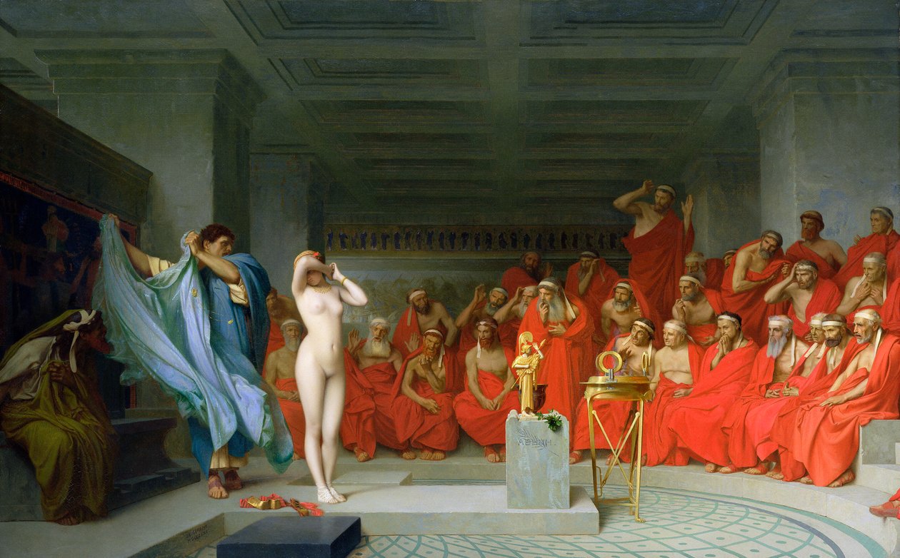 Phryne vor dem Areopag von Jean Leon Gerome