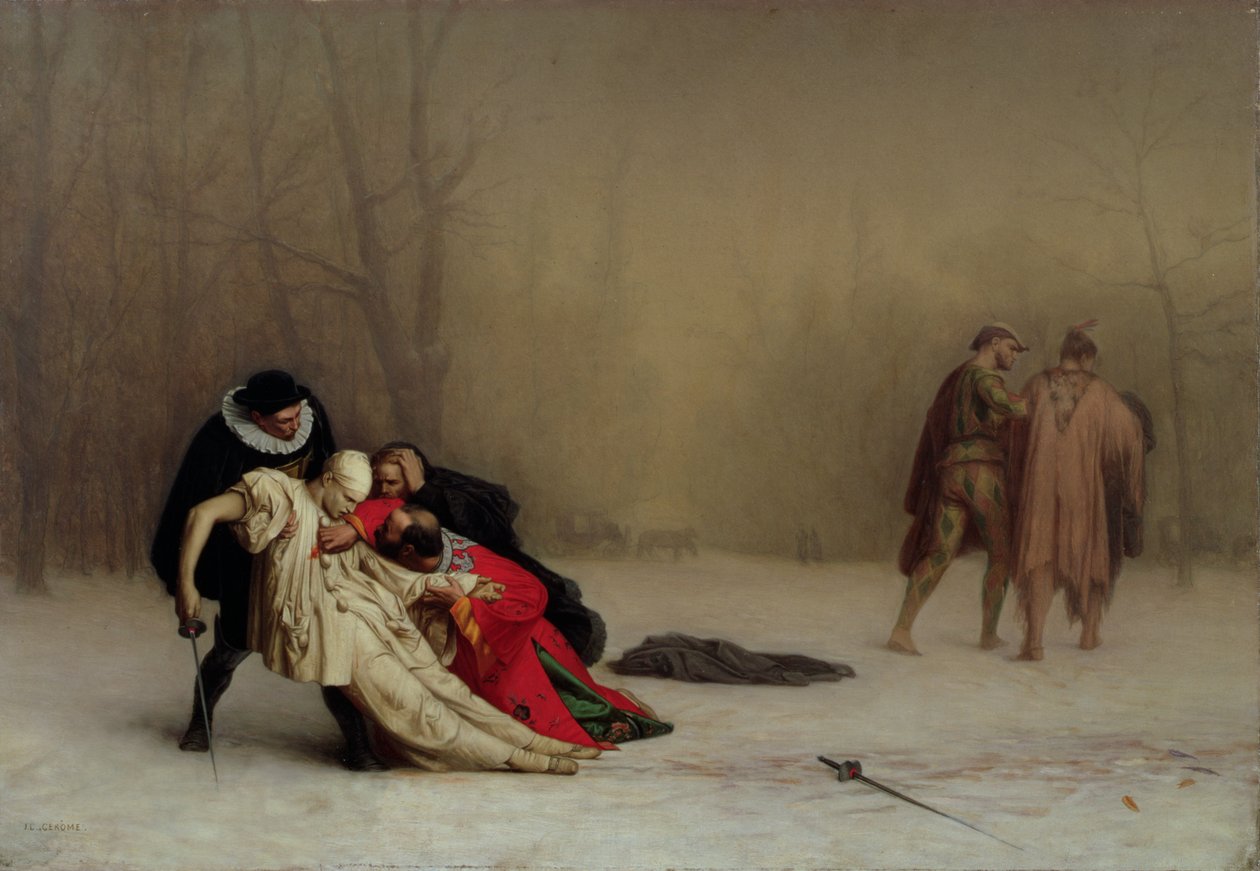 Das Duell nach dem Maskenball von Jean Leon Gerome