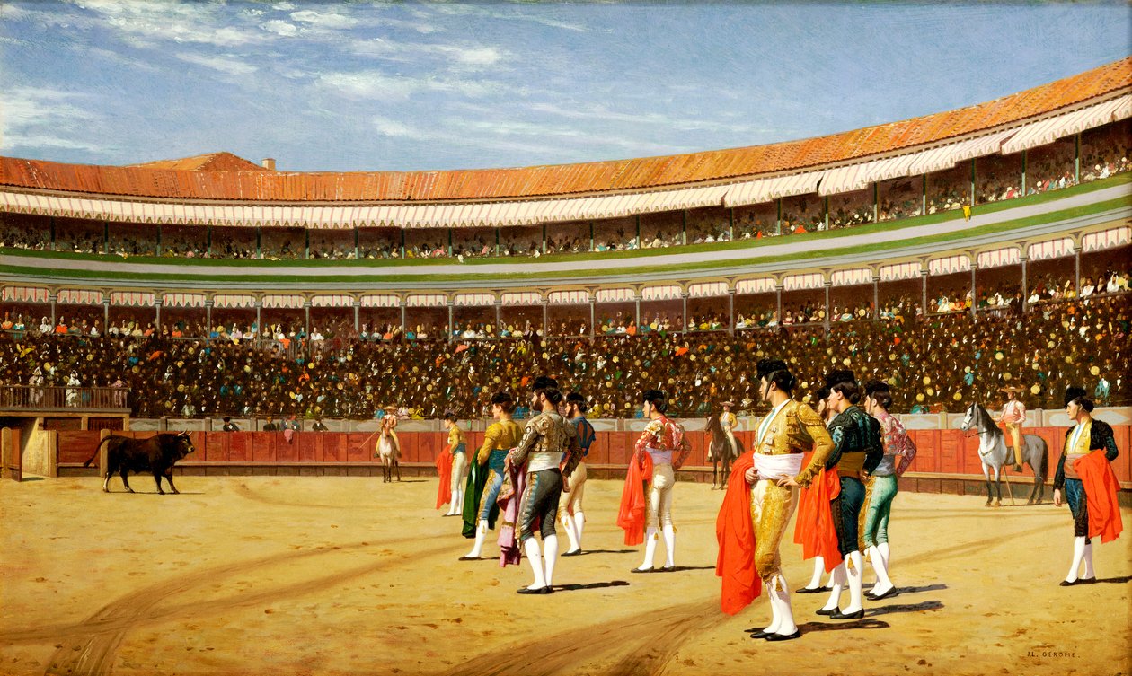 Der Einzug des Stiers von Jean Leon Gerome