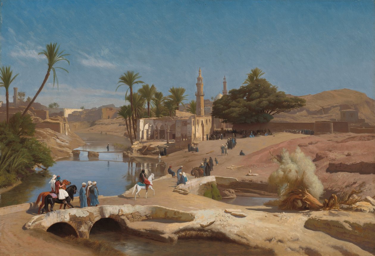 Ansicht von Medinet El-Fayoum von Jean Leon Gerome