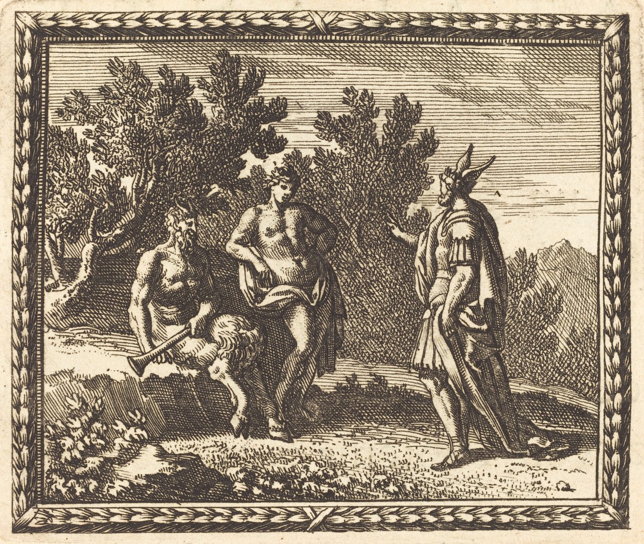 Midas mit Apollo und Pan von Jean Lepautre