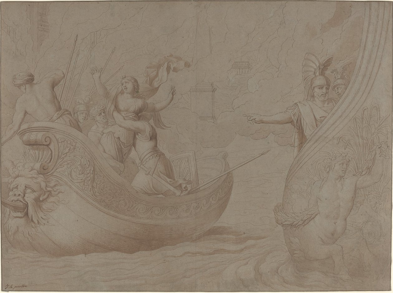 Die Entführung der Helena von Troja von Jean Lepautre