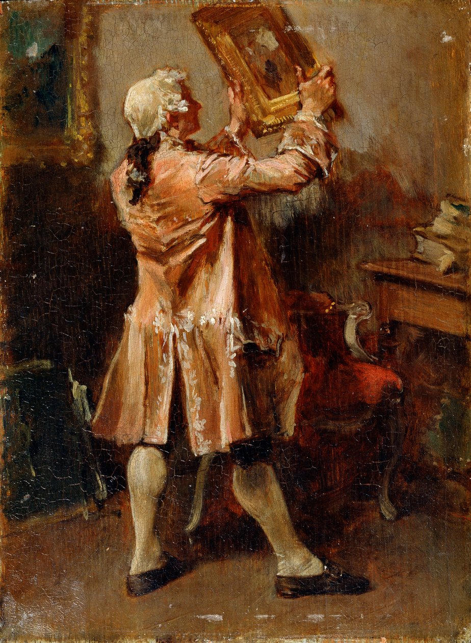 Ein Kunstliebhaber, 19. Jahrhundert von Jean Louis Ernest Meissonier