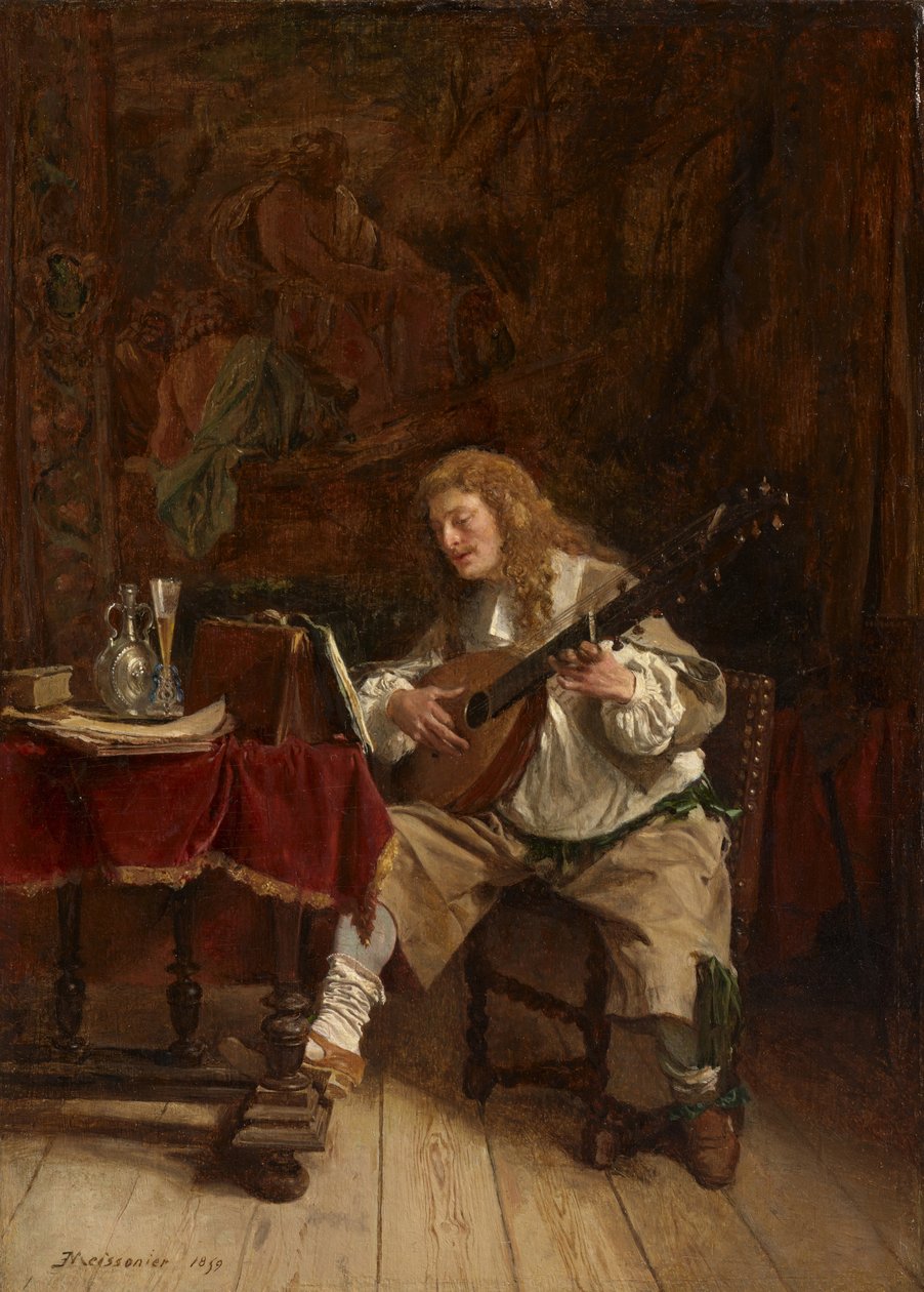 Der Musiker, 1859 von Jean Louis Ernest Meissonier